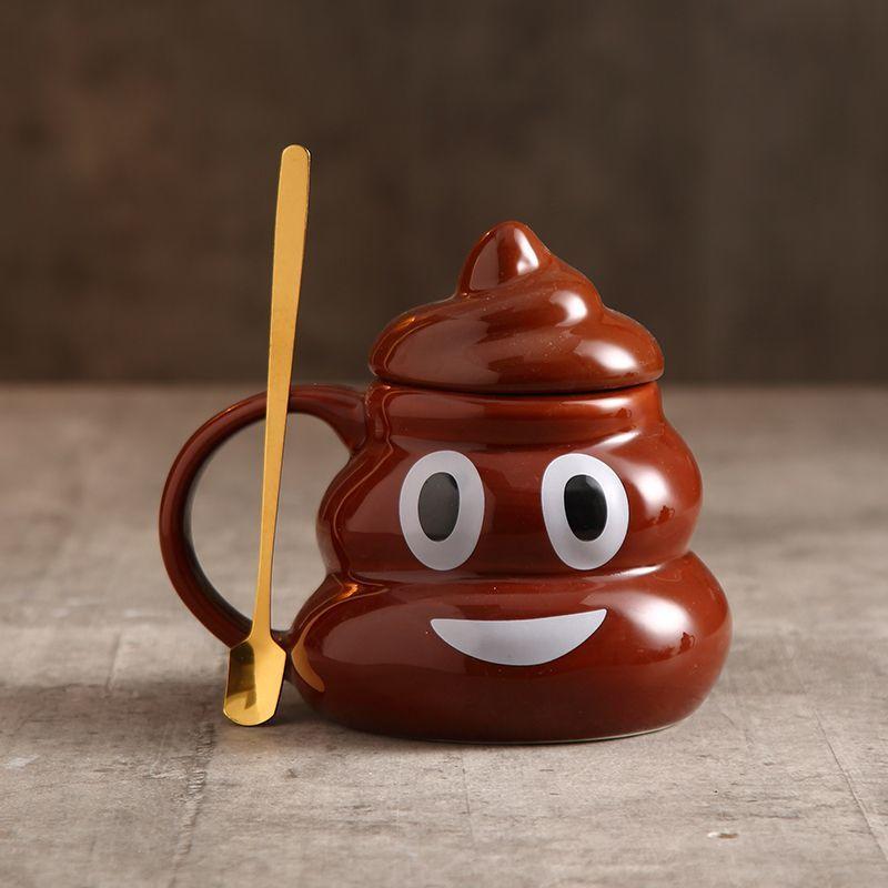 Cute Poop Mug Funny Ceramic Parody Poop Cup Personality Bizarre Poop Cup Birthday Gift