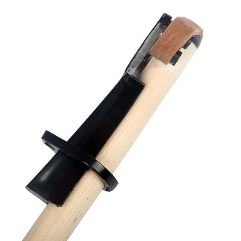 Pool Cue Tip Clamps Plastic Billiards Cue Tip Fastener Snooker Cue Tip Clamps Repair Head Clip Press Billiard Cue Tool