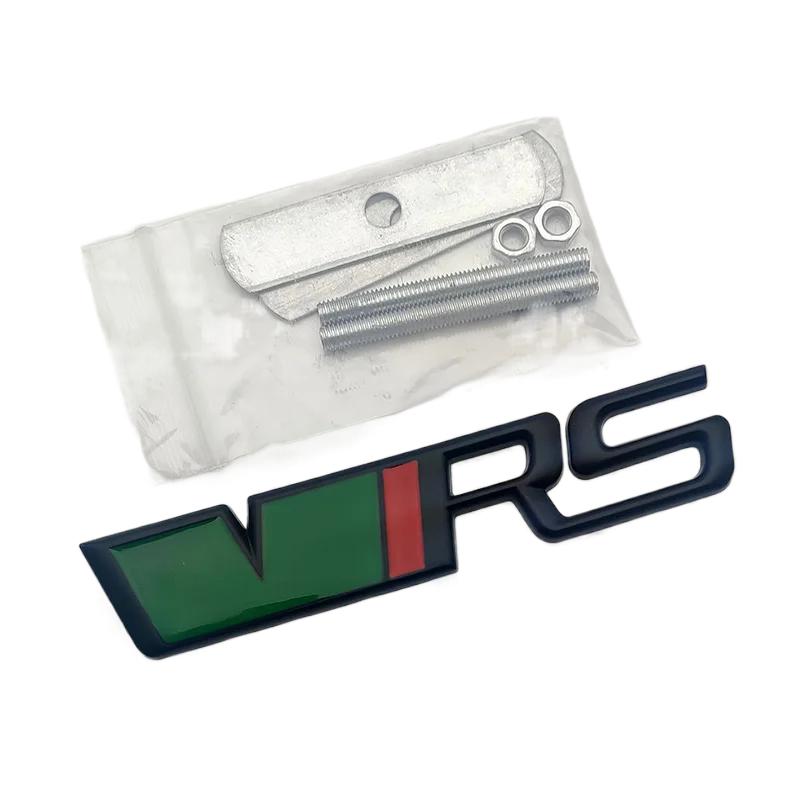 3D Metal Silver Black VRS Logo Emblem Car Mudguard Badge Trunk Decal for Skoda Fabia Kodiaq MK2 MK3 A7 A5 Sticker