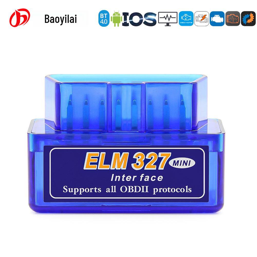 Ultra-Mini ELM327 Bluetooth 4.0 Car Diagnostic Tool (Android Compatible) - Blue