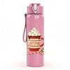 1PC Christmas Hot Cocoa Mug Group 750ml Color Plastic Sports Water Bottle Leakproof Flip Straw Lid Suitable for Sports Office Home Use