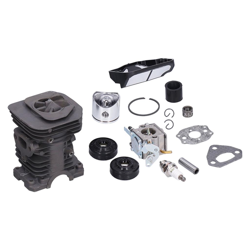 40mm Cylinder Piston Carburetor Air Filter Set Replacement for Husqvarna 136 137 141 142 Chainsaw