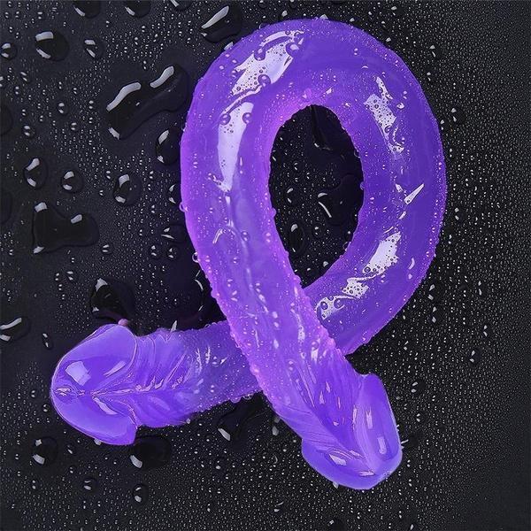 Çift Kafa Yapay Penis Kadın Su Geçirmez ve Esnek Yetişkin Oyuncakları Yetişkin Ürünleri