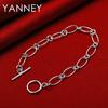 925 Sterling Silber 8 Zoll Exquisites Klassisches Armband Damen Modeaccessoire Hochzeitsfeier Gastgeschenk Schmuck