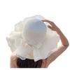 Kids Sun Protection Woven Straw Hat With Wide Brim For Beach Summer Holiday Dressup