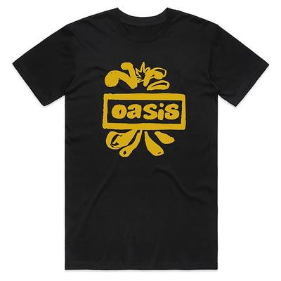Oasis T-Shirt Gezeichnetes Logo Noel Liam Gallagher Offizielle Band Neu Schwarz