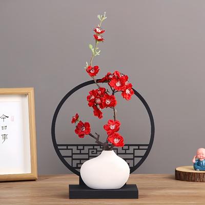1 Piece of New Chinese Style Creative Simulation Flower Bonsai Ornaments, Suitable for Home Decoration, TV Cabinet, Study Room,