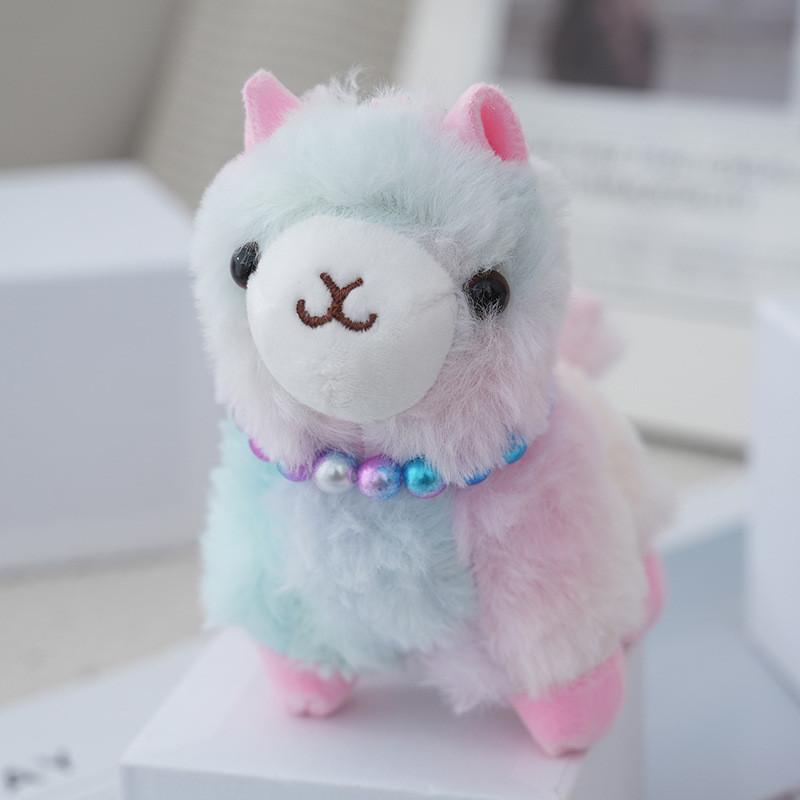 Cute Vibrant Llama Plush Keychain Soft Animal Toy For Backpacks And Gifts