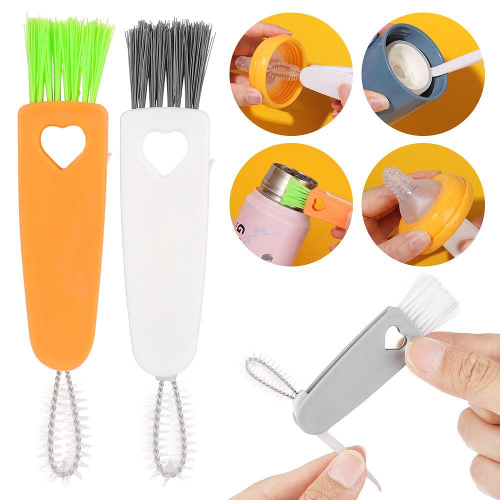 Groove Gap Dust Removal Lunch Box Rubber Ring Lid Cleaning Brush Milk Bottle Cleaner Cup Cover
