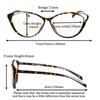 SHINU Cat Eye Frame Women Multifocal Presbyopia Glasses Progressive Near Far Vision Big Face Size Frame