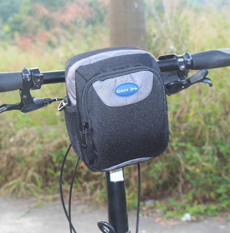 Dahong Foldable Bike Handlebar & Stem Bag - Front Mount for Road or Mountain Cycling