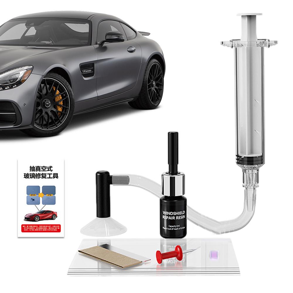 Car Windshield Repair Kit Quick Fix Car Cracked Glass Windscreen Resin Sealer DIY Auto Window Screen Polishing Professional