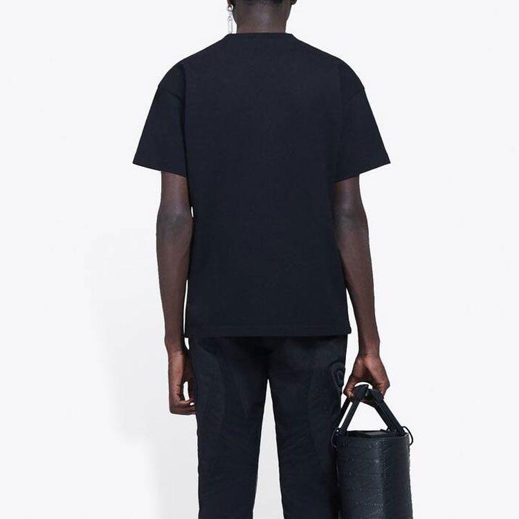 Balenciaga T Shirt Regular Fit Unisex Black 612966TIVA11000
