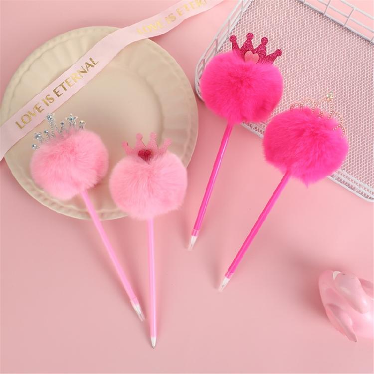 Furry Pom Ballpoint Pen 0.7mm Pen Point for Student Adult Funny Ballpoint Pen for Writing Journaling Office Writing Tool