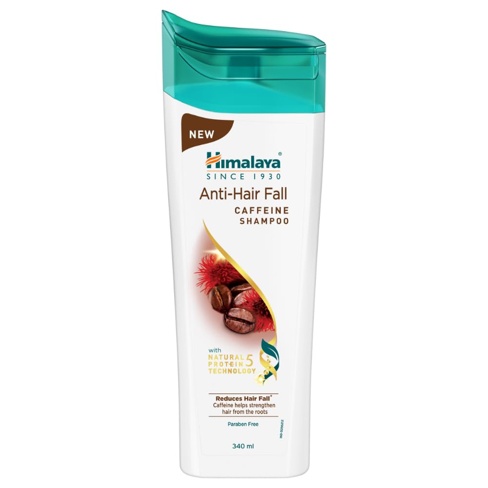 Himalaya Anti Hair Fall Caffeine Shampoo For Stronger Nourished Hair 340ml Reduces Breakage Smoothens Strands Strengthens Roots Gentle Daily Cleanse
