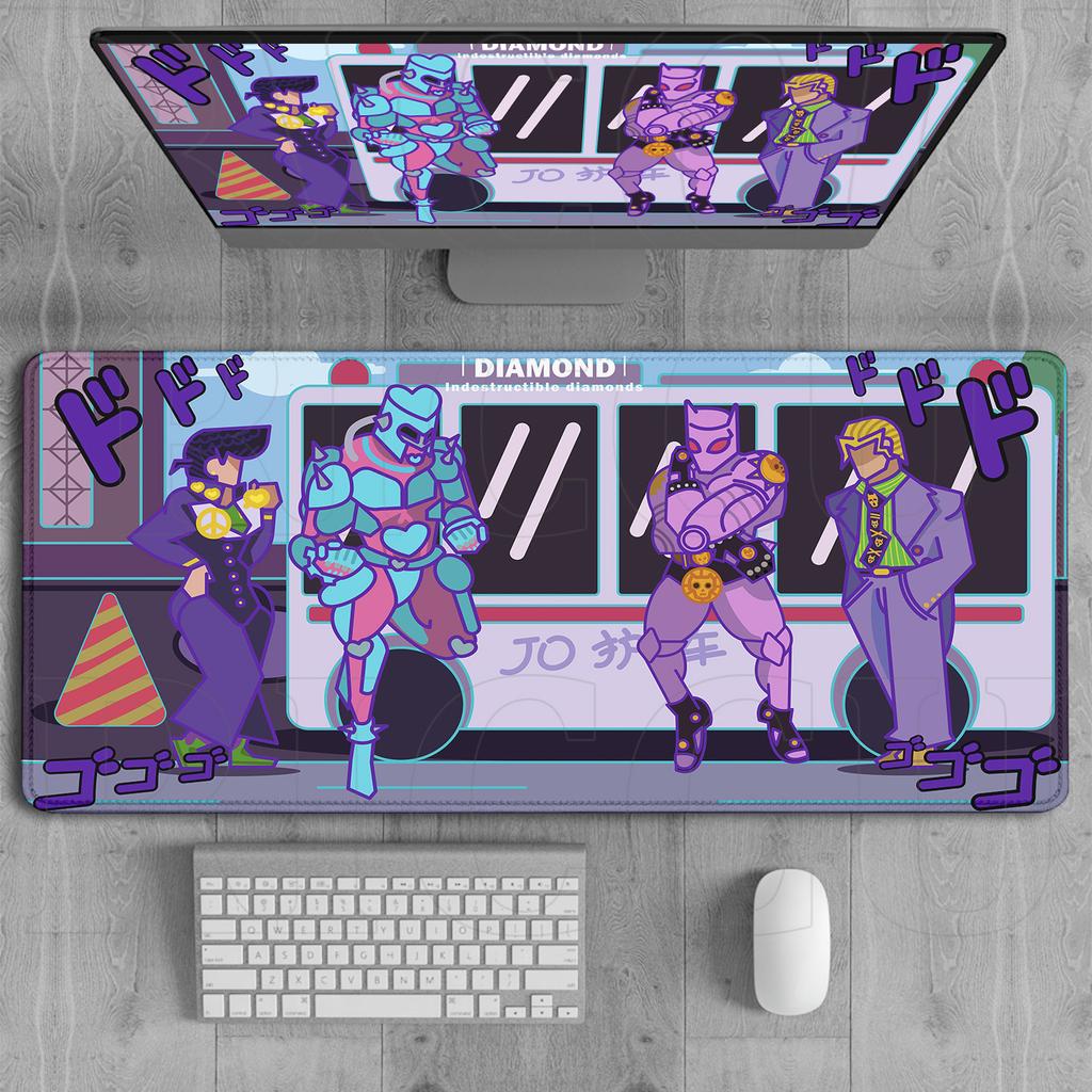XXL HD Printing Rug JOJO Bizarre Adventure Mouse Pad Gamer Keyboard Pads Non-slip Mousepad Anime Gaming PC Accessories Desk Mat