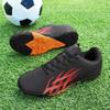 Low-Top Leather Football Training Shoes with Spikes - Youth & Large Sizes