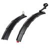 GORIX Telescopic Fender with Light and Rear for Easy To Install Water Splash Protection (Front Set) Bicycles, (GFD-SSL811), Mudguard,