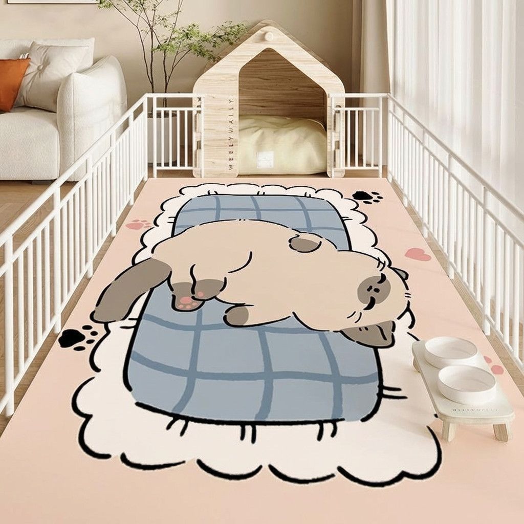 Cartoon kitchen doormat, non-slip mat, entryway mat, minimalist style entryway mat, coffee table rug