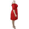 Plus Size Women's Slimming Waist Irregular Fashion Dress