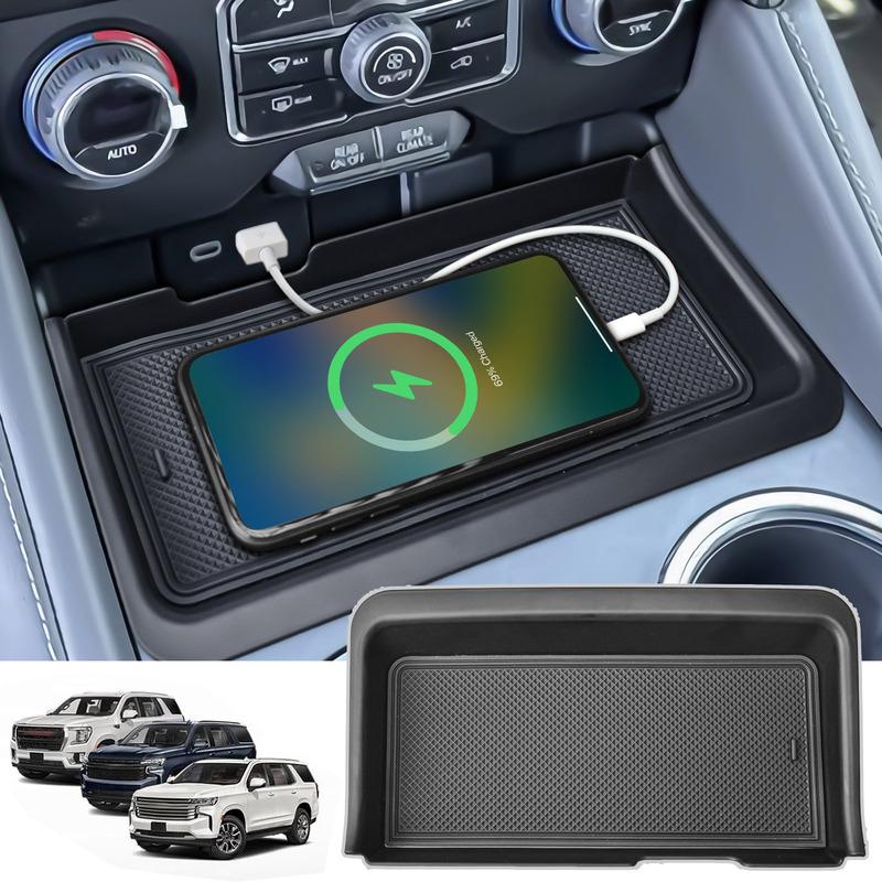 For -2024 Chevy Tahoe/Suburban & GMC Yukon Center Console Organizer Middle Console Storage Box Tray Interior Car Accessories