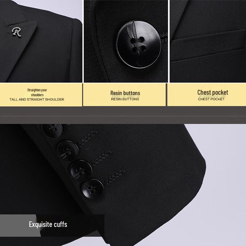 Men's Retro Slim Fit Double-Breasted Suit Set