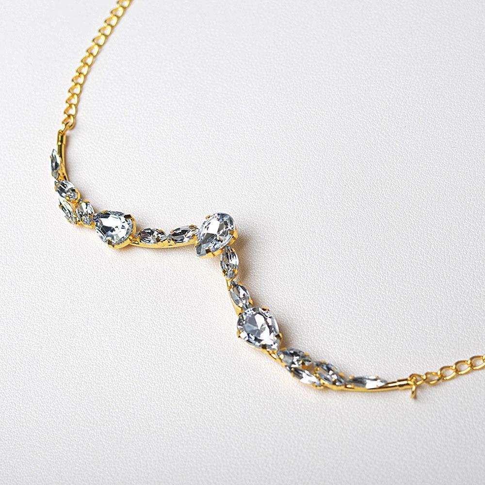 Shiny Glitter Mask Decoration Luxury Half Frame Glasses Chain Cool Rhinestone Face Chain  Girls