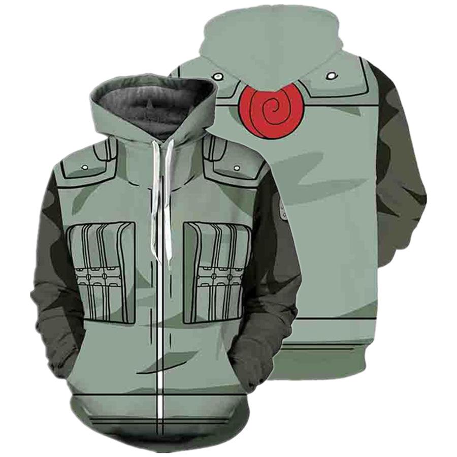 Naruto 3D-Druck Hoodie für Paare - Frühling/Herbst Stil Sportbekleidung