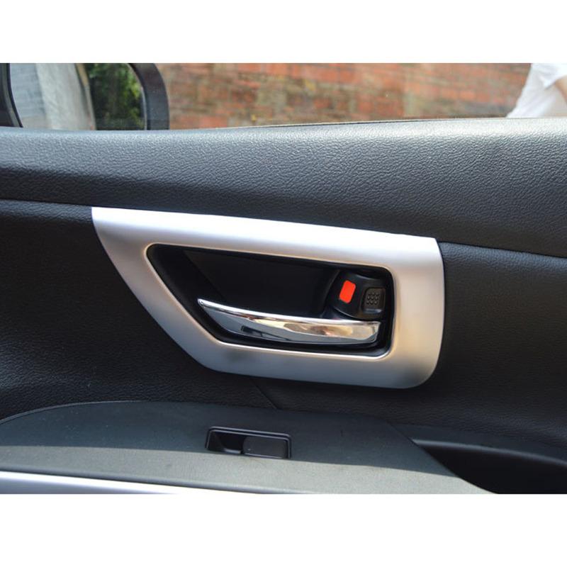 For Suzuki S-Cross SCross SX4 2017 2018    Handrail Cover Stick Trim ABS Door Armrest Inner Handle Bowl Frame Lamp