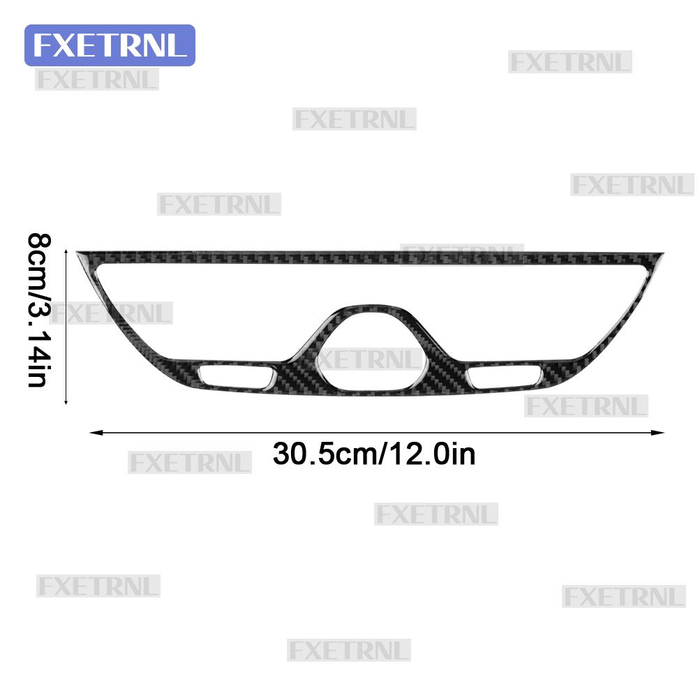 Opel Corsa E X15 2015 2016 2017 2018 2019 LHD RHD için Araba Merkezi Klima Çıkış Çerçevesi Gerçek Yumuşak Karbon Fiber Çıkartma İç Trim