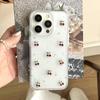 Schattige 3D Kersen Pailletten Telefoonhoesje Voor iPhone 17 Air 16 15 14 13 12 11 Pro Max Transparante Schokbestendige Zachte Siliconen Cover
