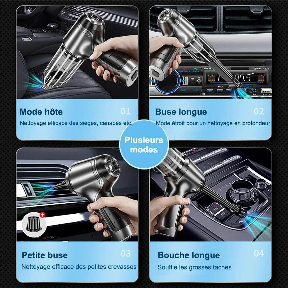 95000Pa Wireless Car Vacuum Cleaner Portable Cordless Powerful Strong Suction Handheld Cleaning Machine New Car Accessories 2023