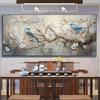 Birds and Cherry Blossoms Elegant Canvas Art Print Frameless Modern Abstract Wall Decor for Living Room, Bedroom,