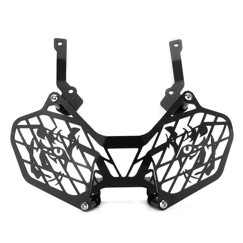 Motorcycle Front Headlight Mesh Grill Protective Cover Black Aluminium Alloy Replacement for Triumph Tiger 900 2020‑2021