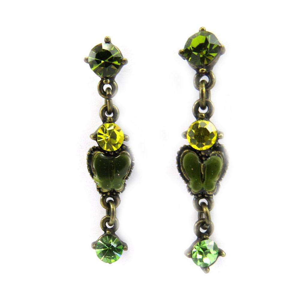 Les Trésors De Lily [B2155] - Boucles Créateur 'Colombine' Vert