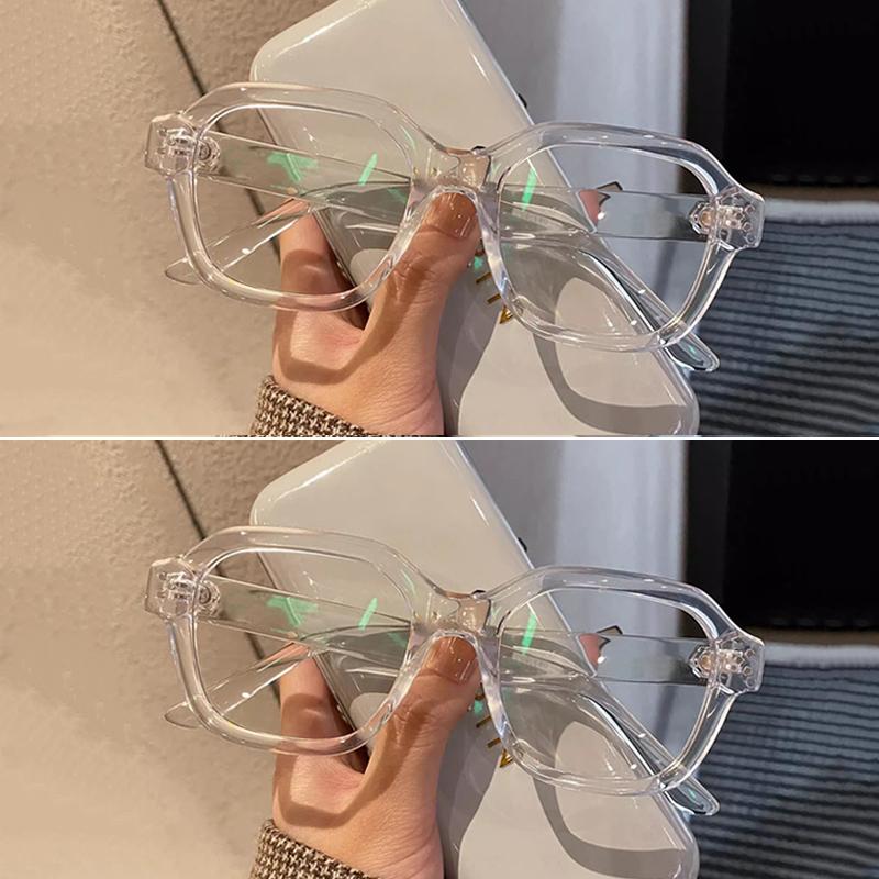 Retro Anti Blue Light Computer Glasses Frame Women Oversized Men Trendy Fashionable Stylish Eyeglasses Classic Spectacles Ouclos
