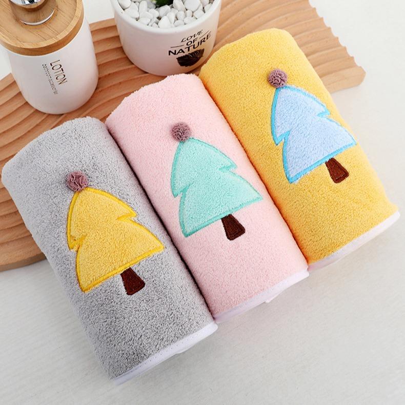 Coral fleece towel set soft absorbent couple beach towel bath towel