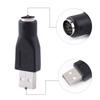 2pcs USB 2.0, Adapters Converter Connector A Male To PS 2 Female For PC Computer Keyboard Mouse