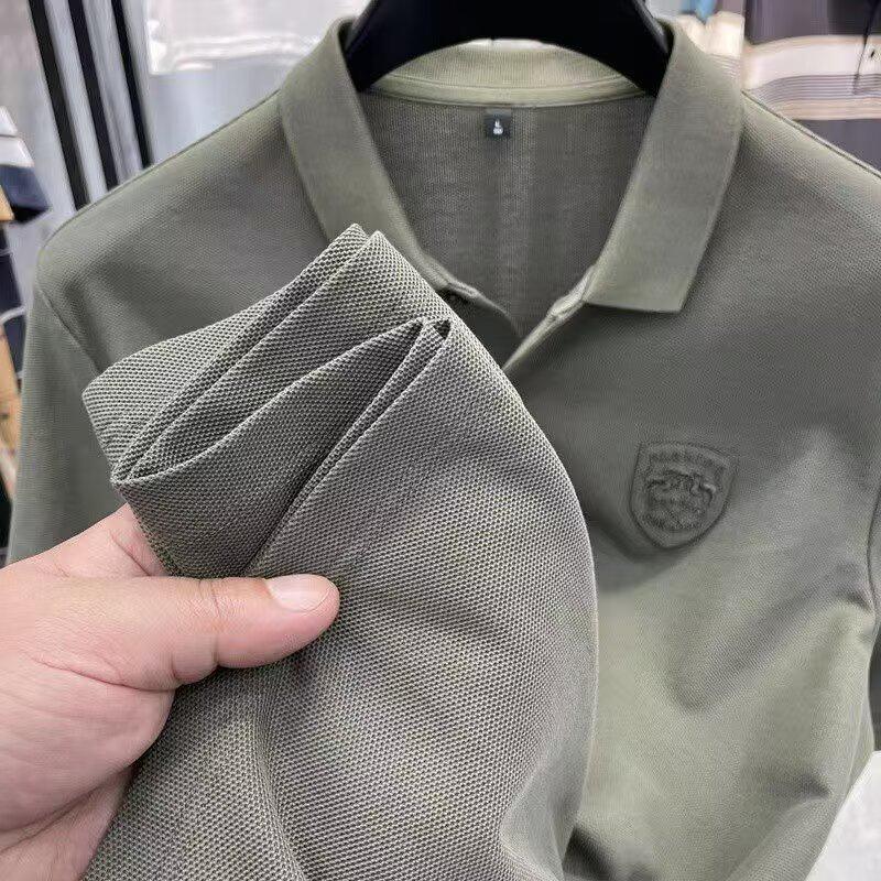 Hochwertiges besticktes Poloshirt für Herren - Kurzarm Sommer Freizeit Revers T-Shirt