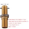 Faucet Nipple with Locking Nut and Washers 6 Inch Extra Length Shank Nuts Faucet Tap Extension Threaded Pipe Mounting Hardware Part 15cm