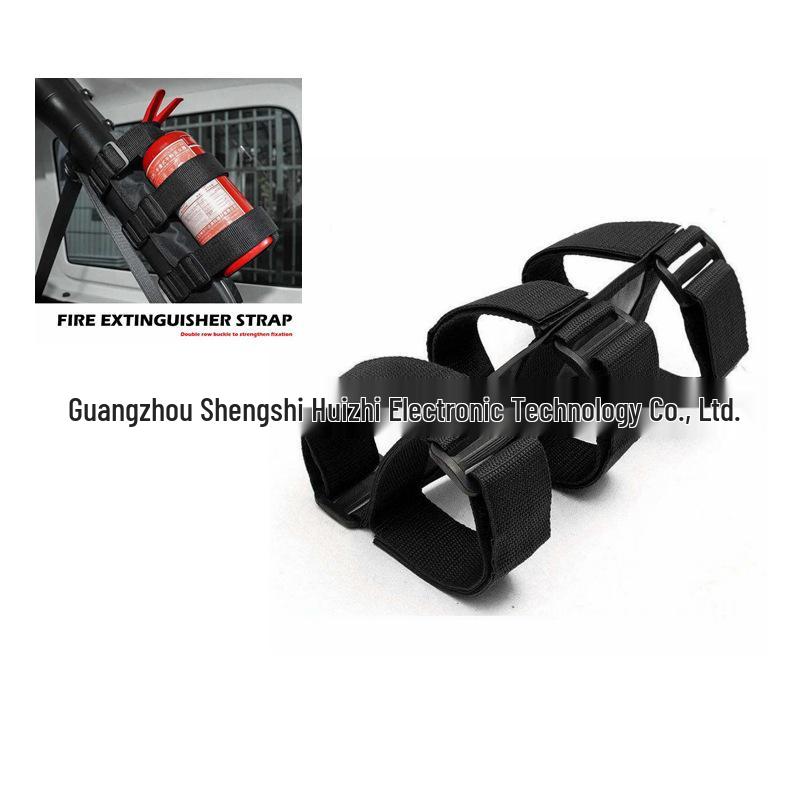 

Wrangler Огнетушитель Регулируемый ремень и фиксированный кронштейн с липучкой чёрный