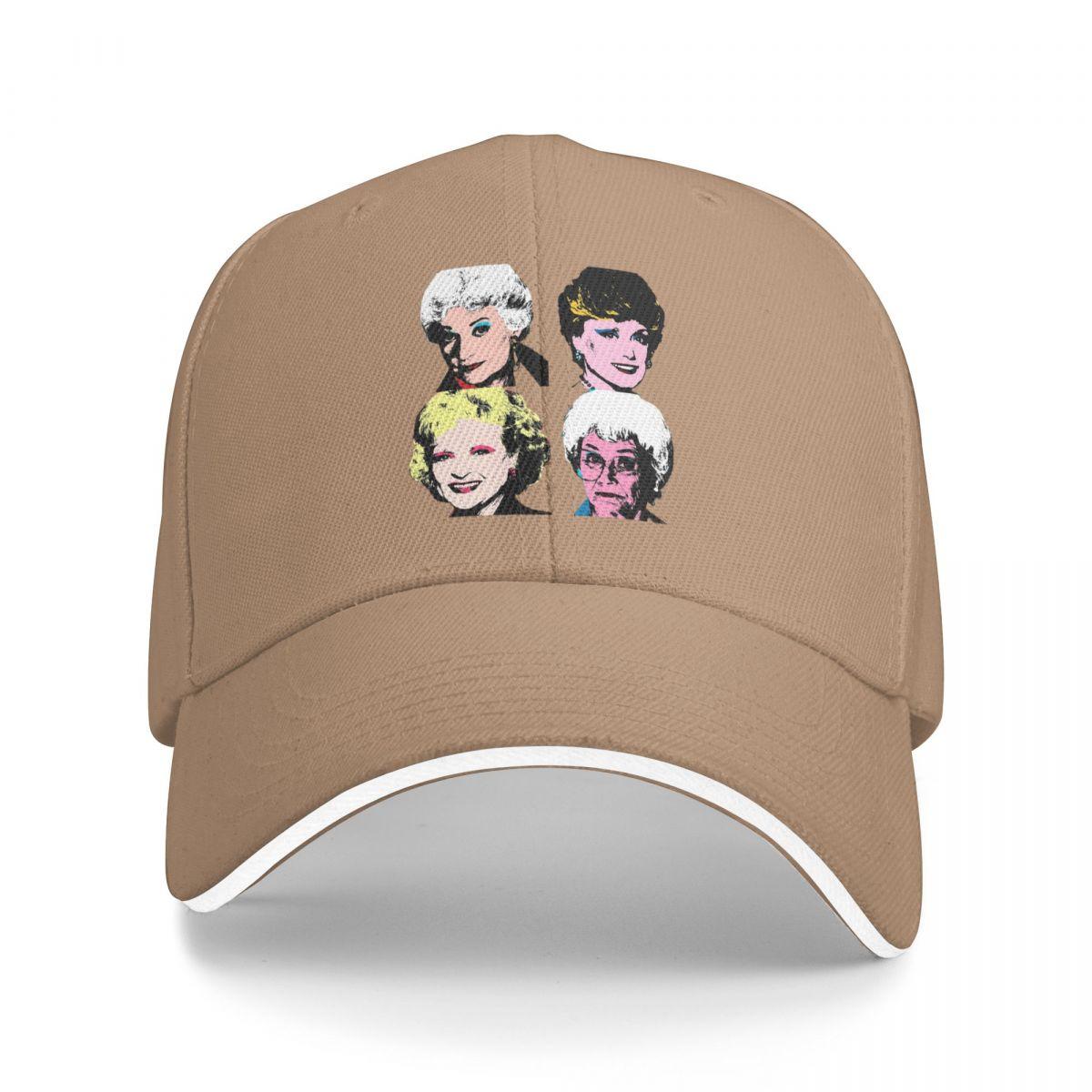 

Unisex Baseball Hats Golden Warhol Girls Outdoor Streetwear Summer Sports Baseball Caps Hip Hop Cap Casquette Polychromatic Hats One Size