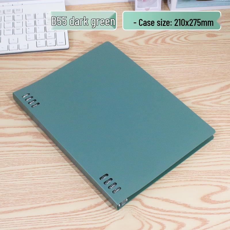 Gradient Non-Scratch Loose-Leaf Push-Pull Binder - B5/A5 Coil Notebook