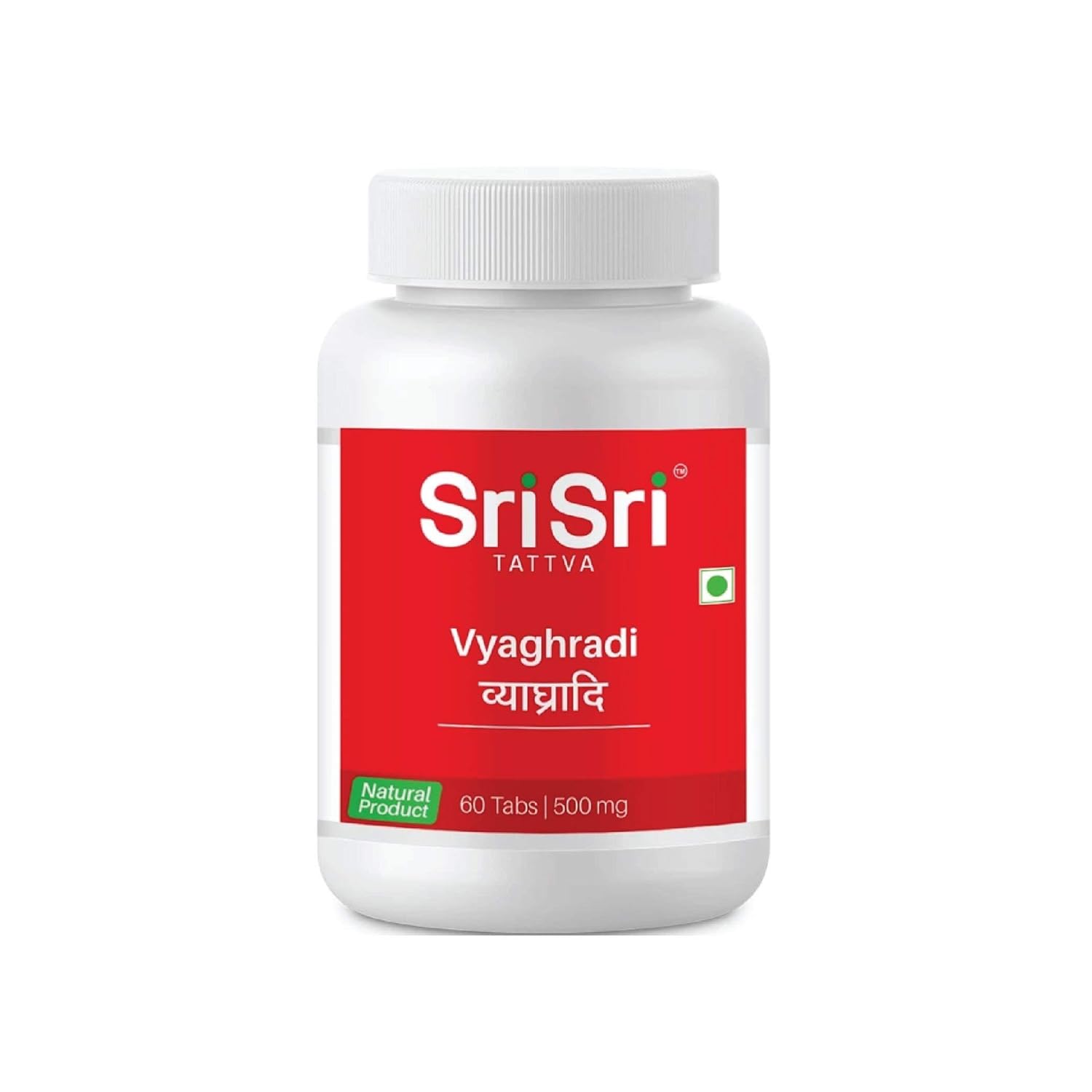 

Sri Sri Tattva Vyagradhi Herbal Tablets 500mg 60 Tabs | Natural Respiratory Wellness Support