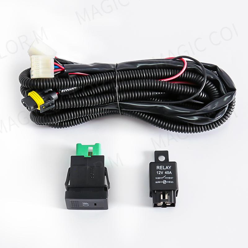 Wires Harness For Car Fog Light Socket Switch Indicator for Toyota Honda Nissan Mitsubishi Ford Suzuki Kia Car Accessories 12V