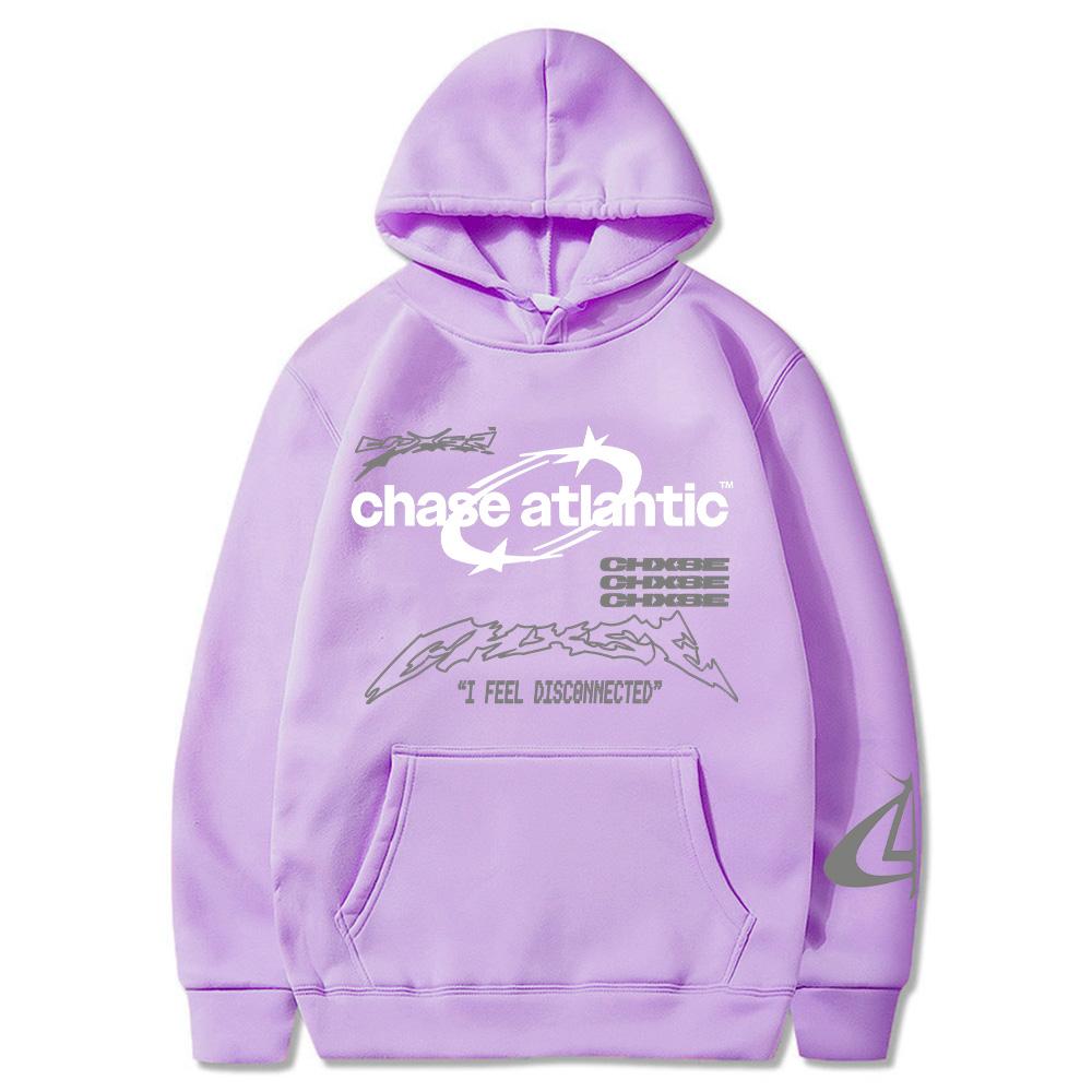 Chase Atlantic I Feel Disconnected Hoodie 2025 Fashion Graphic Clothing Women Men High Street Oversized Pullovers Sweatshirt Y2K
