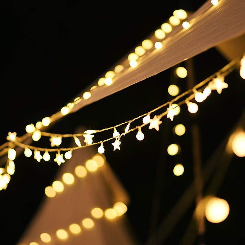 10/20/40/80 Led Globe String Lights Battery Operated Fairy Light For Garden Christmas Wedding Party Camping Atmosphere Decor