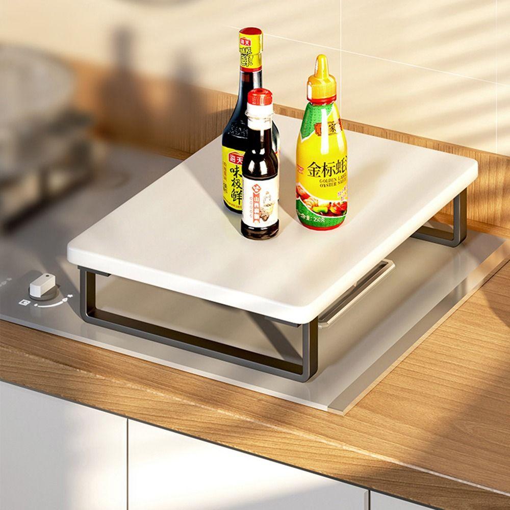 Anti-Slip Kitchen Counter Rack Extra Storage Countertop Organizer Cabinet Spice Shelf  Bathroom