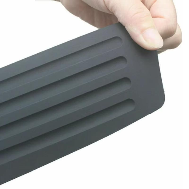 1pc Car Rear Bumper Cover Sticker Strip Protector Trunk Sill Scuff Plate Guard Automobiles Exterior Parts Styling Mouldings