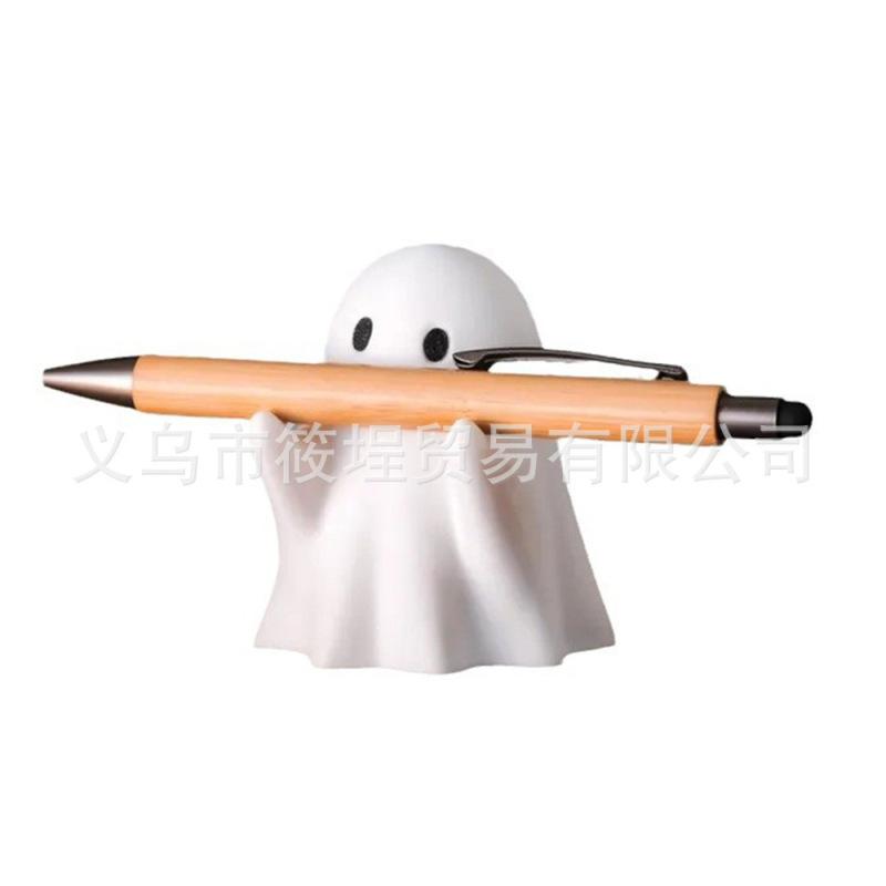 Cute ghost pen holder home study office desktop multifunctional funny pen holder decoration ornament